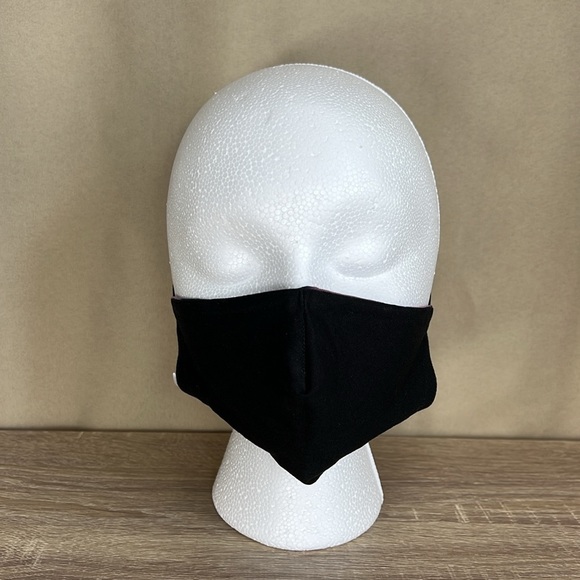 Purple bleach dyed custom 3 layer reversible face mask - Picture 8 of 13